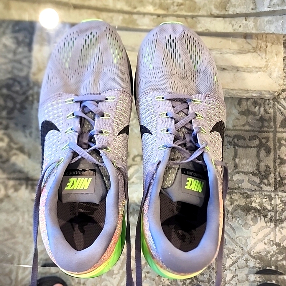 Nike Lunarglide 7 Gently Used Neon Colors Women's sz 9